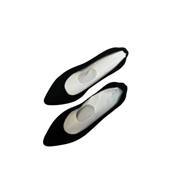 Mia Womens Black Textured Pointed Toe Flats Size 6 - Picture 6 of 6